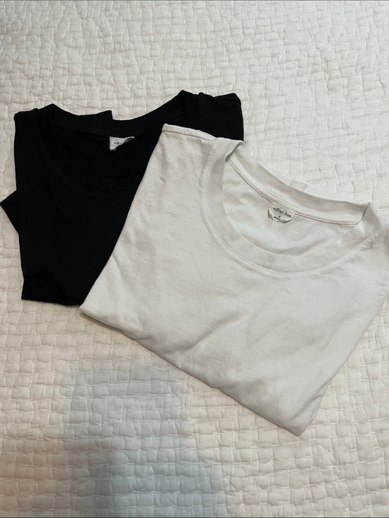 Wilfred Tops - Two Wilfred Free Black & White cropped Tee Set from Aritzia